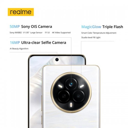 Смартфон realme 14 Pro 5G 8/256GB Suede Grey (серый) 3