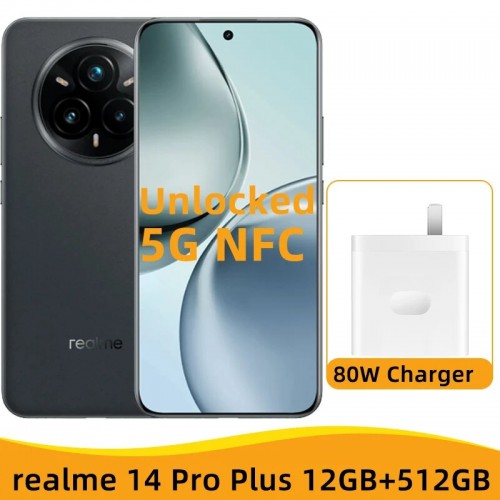 Смартфон realme 14 Pro+ 5G 12/512GB Suede Grey (серый) 