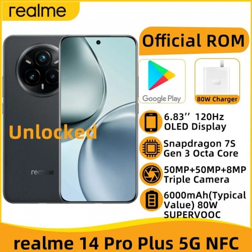 Смартфон realme 14 Pro+ 5G 12/512GB Suede Grey (серый) 1