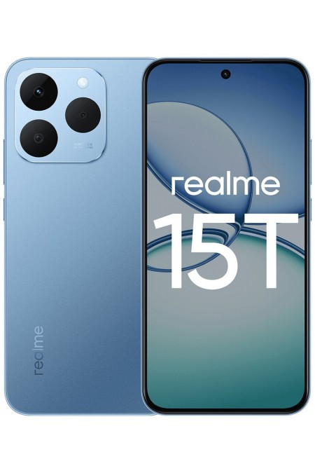 Смартфон realme 15T 5G 8/256GB Blue (голубой металлик) 