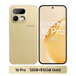 Смартфон realme 16 Pro 12/512GB Master Gold (золотой)