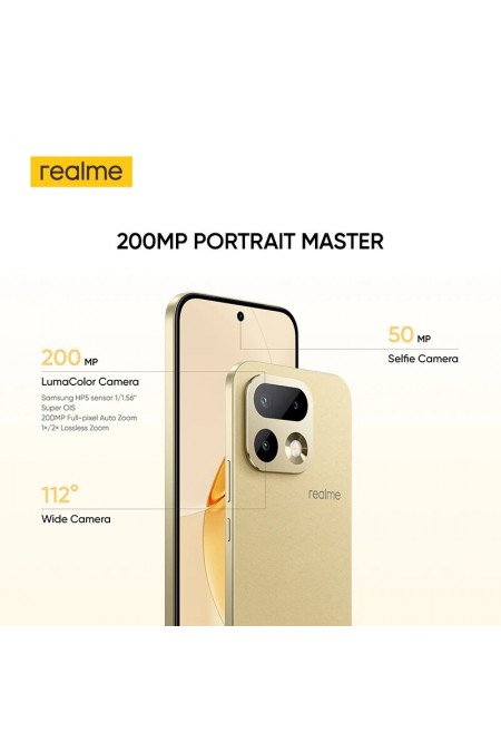 Смартфон realme 16 Pro 12/512GB Master Gold (золотой) 3