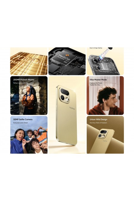 Смартфон realme 16 Pro 12/512GB Master Gold (золотой) 9