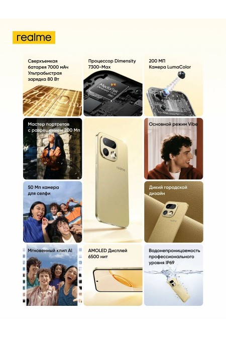 Смартфон realme 16 Pro 12/512GB Orchid Purple (фиолетовая орхидея) 1