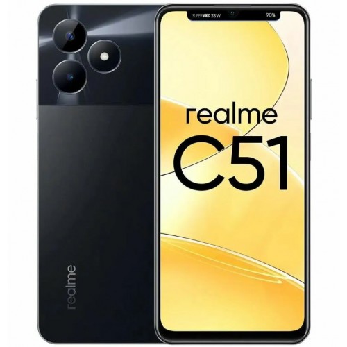 Смартфон realme C51 4/128GB Black (черный) 