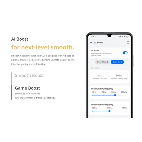 Смартфон realme C61 8/128GB Dark Green (темно-зеленый) 7