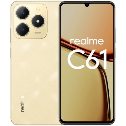 Смартфон realme C61 8/128GB Sparkle Gold (сверкающее золото) 