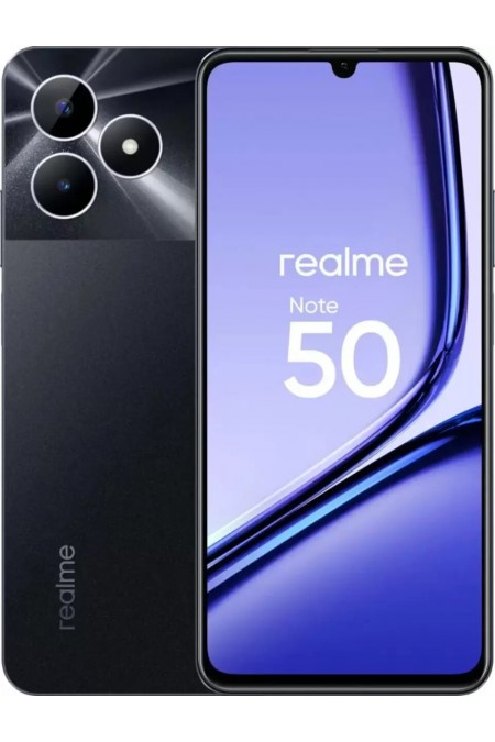 Смартфон realme Note 50 4/128GB Night Black (полуночно-черный) 