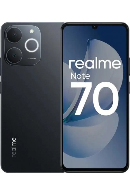 Смартфон realme Note 70 6/128GB Black (черный) 