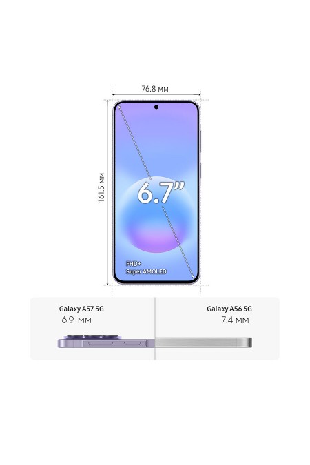 Смартфон Samsung Galaxy A57 5G (SM-A576) 8/128GB Lilac (лиловый) 6