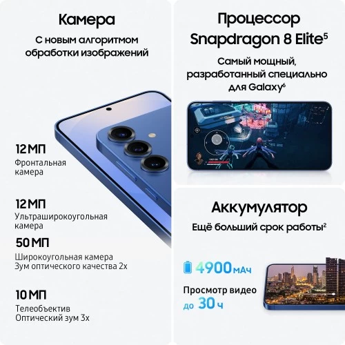 Смартфон Samsung Galaxy S25+ (SM-S936B) 12/512GB (Qualcomm Snapdragon 8) Mint (мятный) 4
