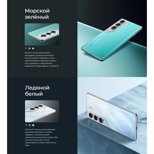 Смартфон TECNO Camon 40 Pro 5G 12/256GB Glacier White (ледниковый белый) 9