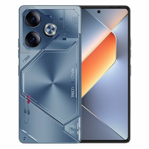 Смартфон TECNO Pova 6 12/256GB Interstellar Blue (межзвездный синий) 