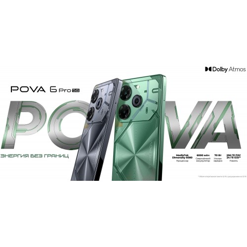 Смартфон TECNO POVA 6 Pro 5G 12/256GB Meteorite Grey (серый метеорит) 5