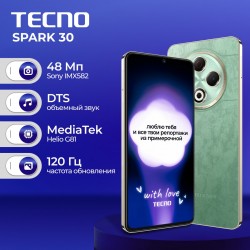 Смартфон TECNO Spark 30 4G 8/256GB Magic Skin Green (зеленый)