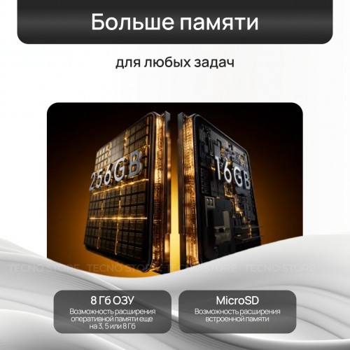 Смартфон TECNO Spark 40C 8/128GB Ink Black (черные чернила) 3