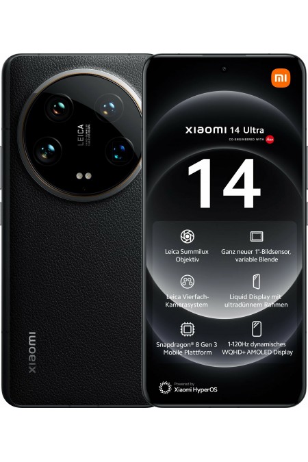 Смартфон Xiaomi 14 Ultra 16/512GB (NFC) (Global Version) Black (черный) 