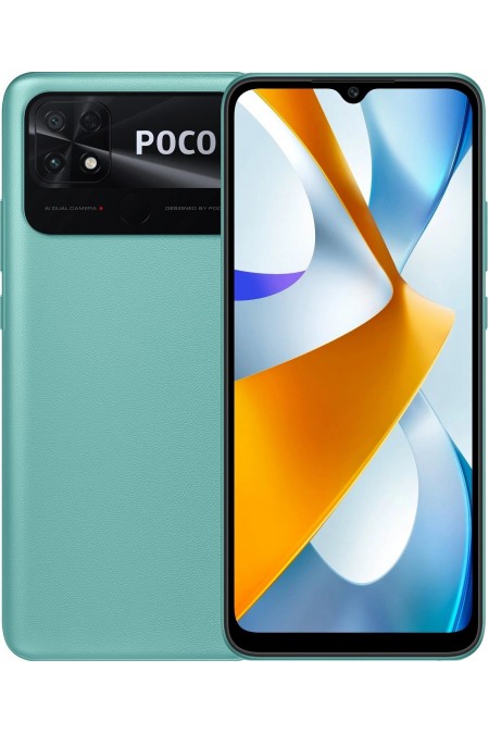 Смартфон Xiaomi POCO C40 3/32GB Coral Green (зеленый) 