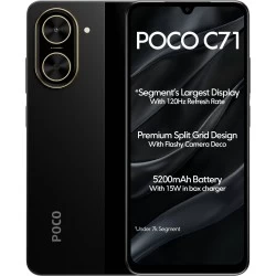 Смартфон Xiaomi Poco C71 3/64GB (NFC) (RU/A) Black (черный)