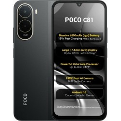 Смартфон Xiaomi Poco C81 Pro 4/64GB (NFC) Black (черный)