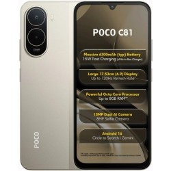 Смартфон Xiaomi Poco C81 Pro 4/64GB (NFC) Gold (золотой)