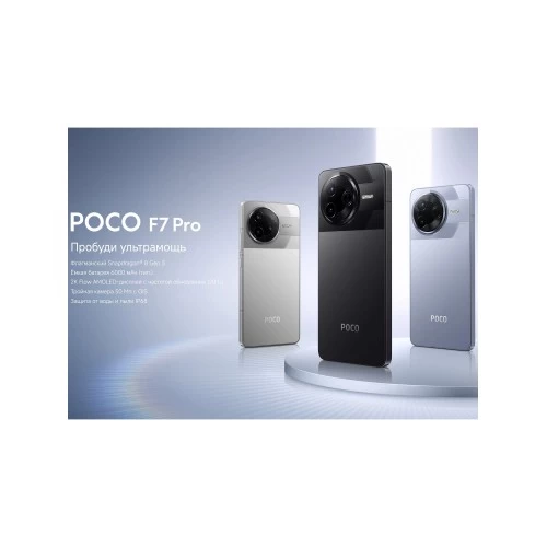 Смартфон Xiaomi Poco F7 Pro 5G 12/256GB (NFC) (RU/A) Blue (голубой) 7