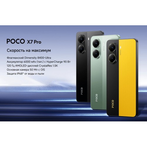 Смартфон Xiaomi POCO X7 Pro 5G 12/256GB (NFC) (RU/A) Black (черный) 7
