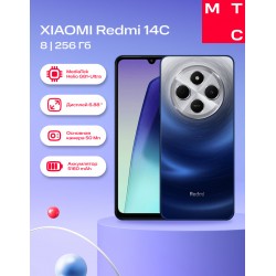 Смартфон Xiaomi Redmi 14C 8/256GB (Global Version) Starry Blue (звездный синий)