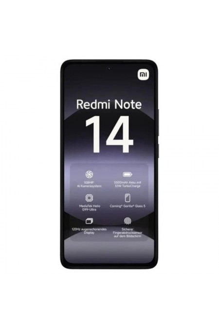 Смартфон Xiaomi Redmi Note 14 6/128GB (NFC) (Без ЗУ) Midnight Black (полночный черный) 1