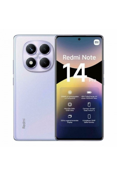 Смартфон Xiaomi Redmi Note 14 Pro 12/256GB (NFC) Aurora Purple (фиолетовое сияние) 