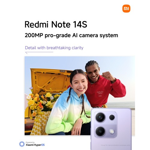Смартфон Xiaomi Redmi Note 14S 8/256GB (NFC) (RU/A) Aurora Purple (фиолетовое сияние) 4