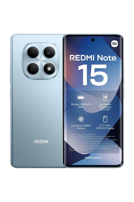 Смартфон Xiaomi Redmi Note 15 8/128GB Glacier Blue (синий) 