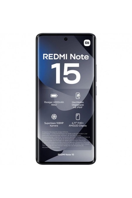 Смартфон Xiaomi Redmi Note 15 8/256GB Black (черный) 1