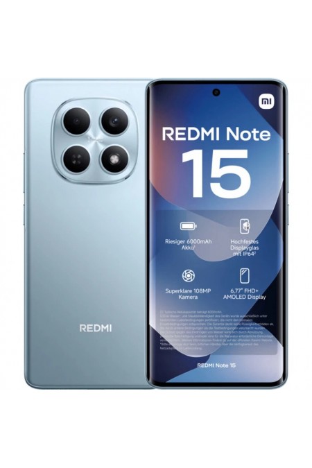 Смартфон Xiaomi Redmi Note 15 8/256GB Glacier Blue (синий) 