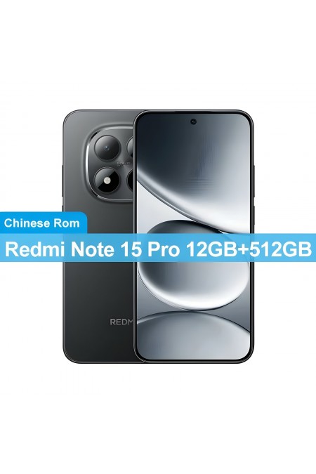 Смартфон Xiaomi Redmi Note 15 Pro 5G 12/512GB (NFC) Black (черный) 