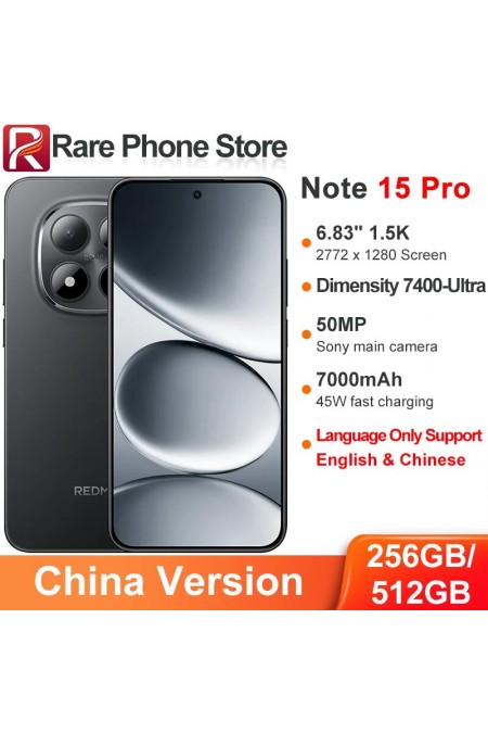 Смартфон Xiaomi Redmi Note 15 Pro 5G 12/512GB (NFC) Black (черный) 1
