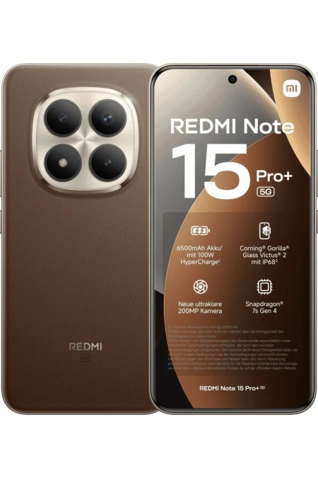 Смартфон Xiaomi Redmi Note 15 Pro+ 5G 12/256GB (NFC) Mocha Brown (коричневый) 