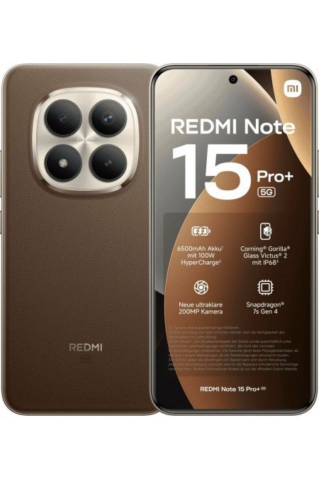 Смартфон Xiaomi Redmi Note 15 Pro+ 5G 12/512GB (NFC) Mocha Brown (коричневый) 