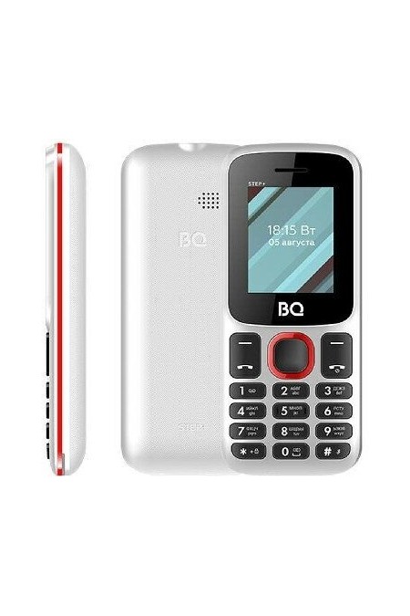 Телефон BQ 1848 Step+ White/Red (белый/красный) 