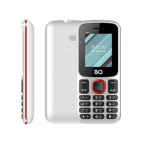 Телефон BQ 1848 Step+ White/Red (белый/красный) 