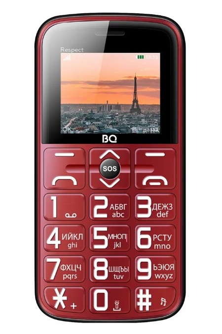 Телефон BQ 1851 Respect Red (красный) 1
