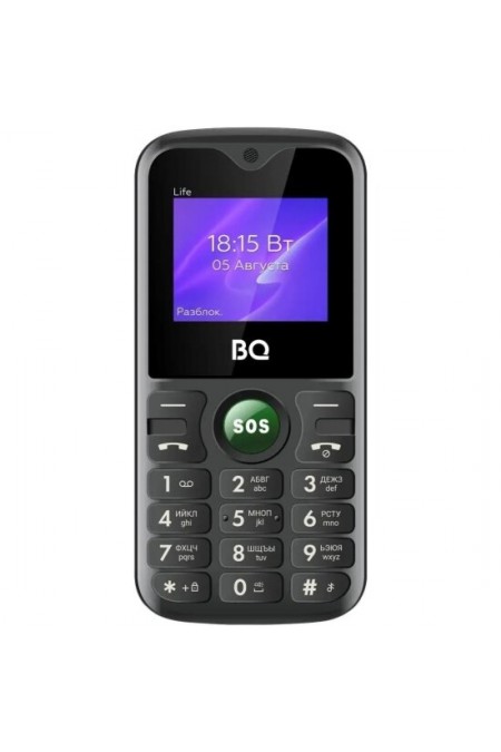Телефон BQ 1853 Life Black/Green (черный/зеленый) 