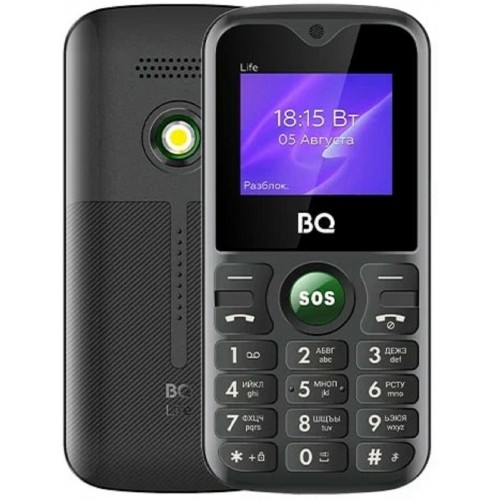 Телефон BQ 1853 Life Black/Green (черный/зеленый) 1