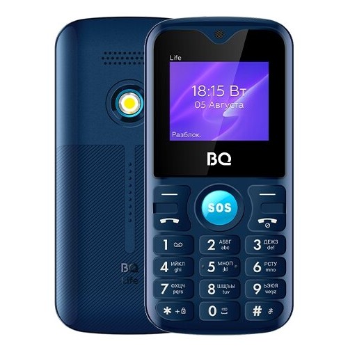 Телефон BQ 1853 Life Blue (синий) 