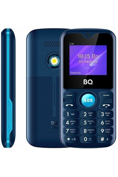 Телефон BQ 1853 Life Blue (синий) 1