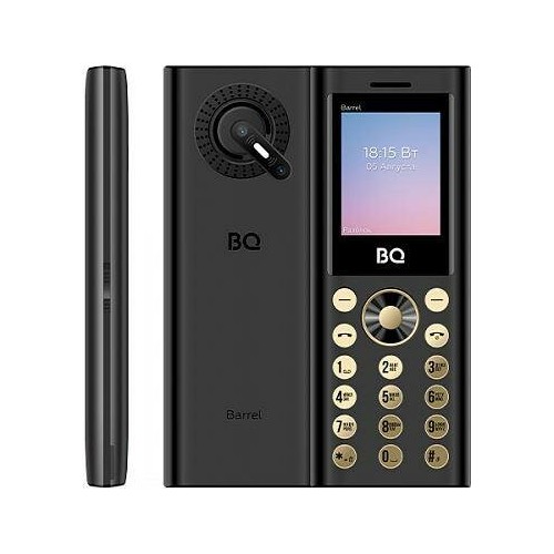 Телефон BQ 1858 Barrel Black/Gold (черный/золотой) 