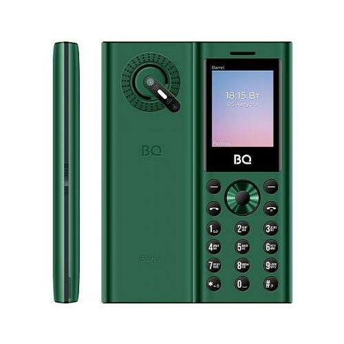 Телефон BQ 1858 Barrel Green/Black (зеленый/черный) 