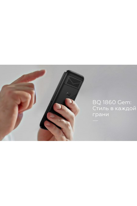 Телефон BQ 1860 Gem (без СЗУ в комплекте) Black (черный) 7
