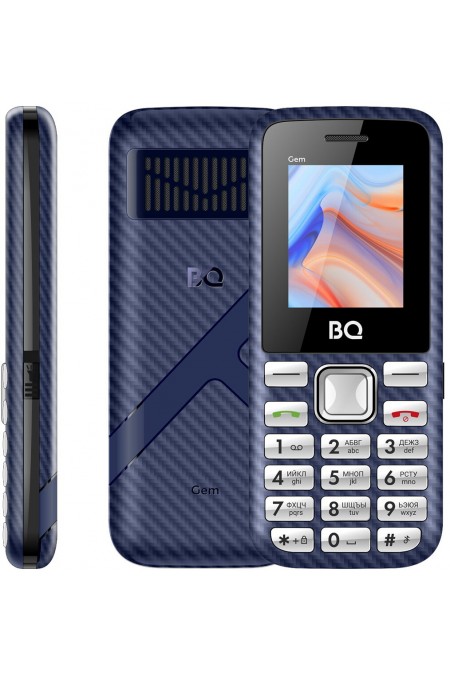 Телефон BQ 1860 Gem (без СЗУ в комплекте) Dark Blue (темно-синий) 