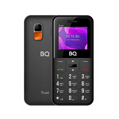 Телефон BQ 1866 Trust Black (черный) 